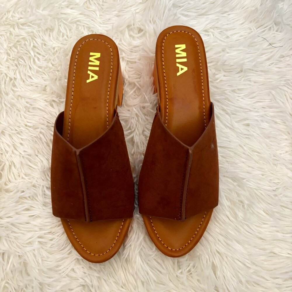 MIA NWOT Merel Slip On Sandal | Cognac color | Sz 8